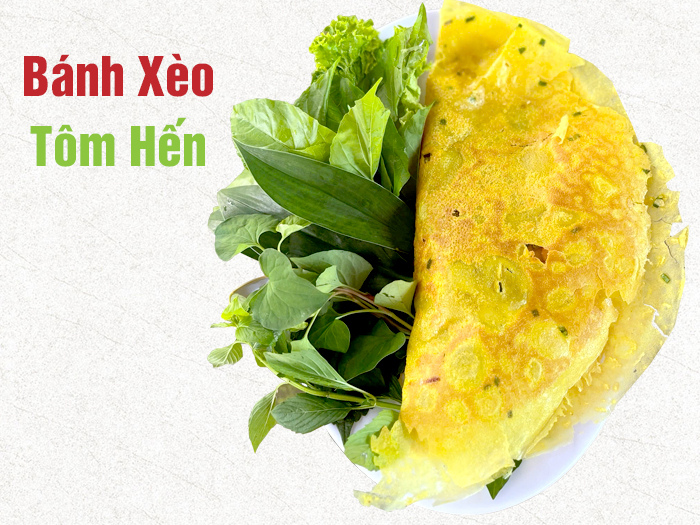 Bánh xèo nhân tôm hến