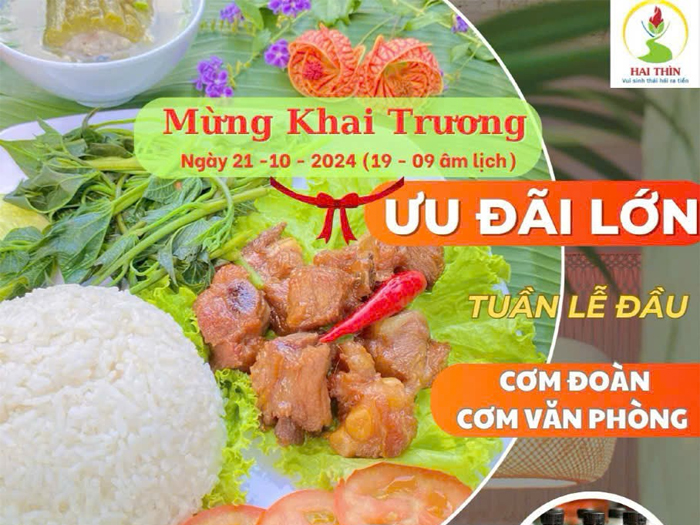 Khai Trương Cơm Văn Phòng tại Vườn Sinh Thái Tuấn Tường với chương trình khuyến mãi hấp dẫn