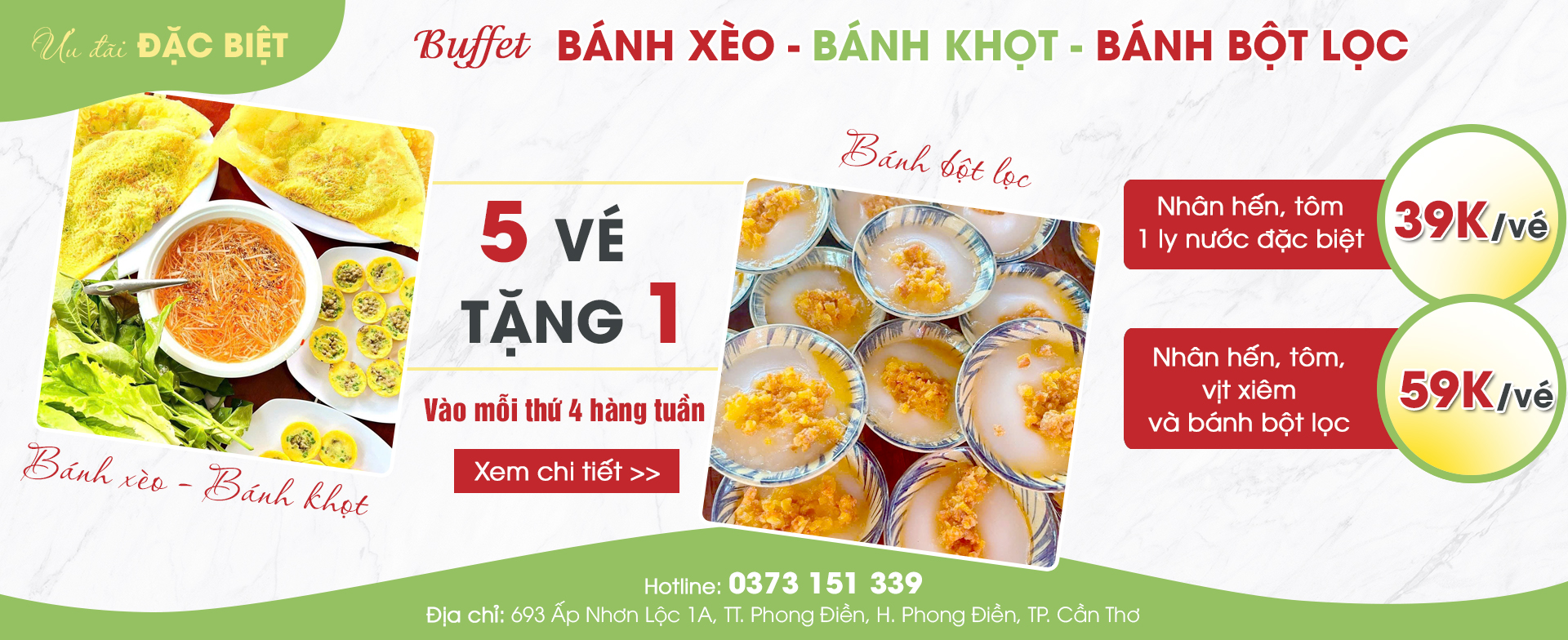 Bánh xèo, bánh khọt, bánh bột lọc