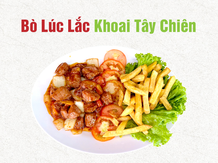 Bò lúc lắc khoai tây chiên