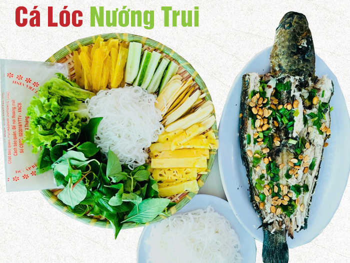 Cá lóc nướng trui